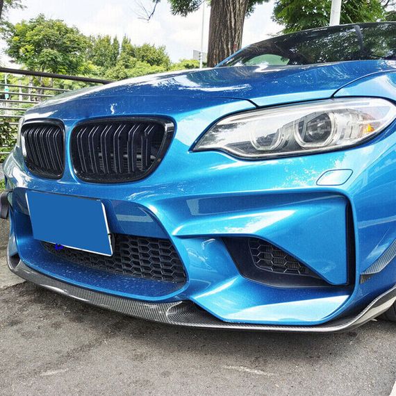 Накладка на передній бампер Карбон V7 (для F87) для BMW 2 серія F22/23 2014-2021 рр | Зображення 1