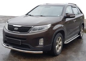 Передній захист ST008 (2013-2015, нерж.) для Kia Sorento XM рр