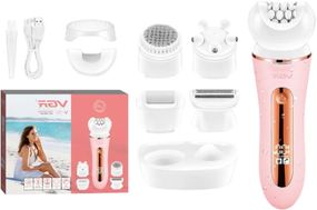 Епілятор VGR 5 в 1 V-751 PINK, 5 насадок, IPX6 (45698-V-751 PINK_642)