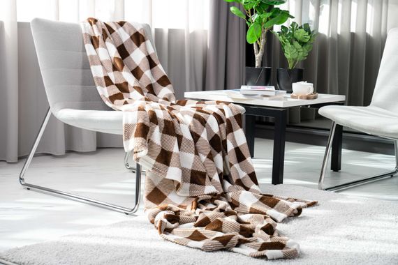 Плед ARDESTO  Flannel, 160х200см, клітинка беж, 100% поліестер (ART0103PB) | Зображення 7