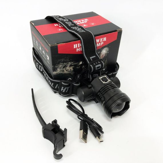 Тактичний налобний ліхтар на акумуляторі PLD-5835-P50, Налобний ліхтар з кріпленням на голову IE-61 | Зображення 4