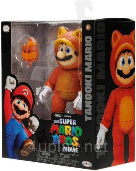 Коллекционная фигурка Тануки Марио 13см Братья Супер Марио в кино Оригинал The Super Mario Bros Movie Tanooki | Зображення 6