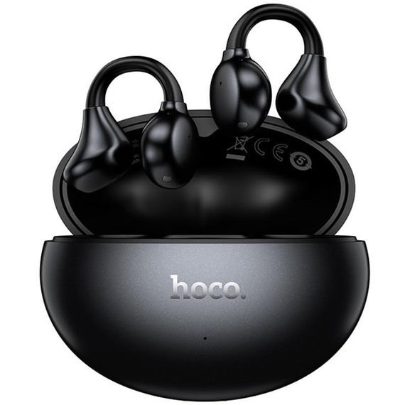 Беспроводные TWS наушники Hoco EA8 Warm clip-on (App) Metal gray | Зображення 2