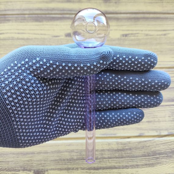 Стеклянная трубка Biglass Long Oil Pink | Зображення 2