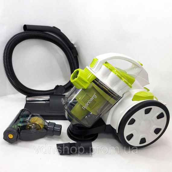 Потужний побутовий циклонний пилосос Rainberg RB-651 2500 Вт, Пилосос циклонного типу з нера фільтром VD-51