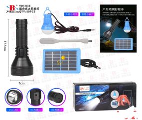 Фонарик ручной BL YW-038 hand torch +bulb+solar (50)