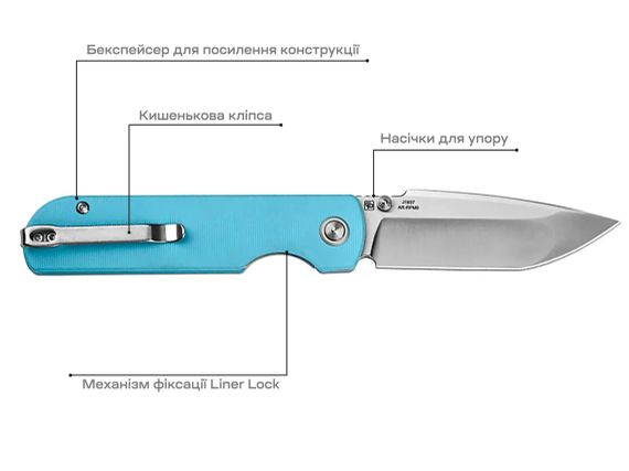 Ніж CJRB Nova Blue | Зображення 6