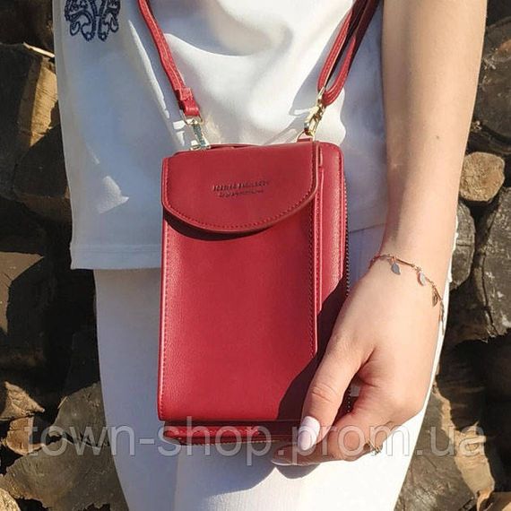 Женский кошелек Baellerry N8591 Red сумка-клатч для телефона денег банковских карт | Зображення 2