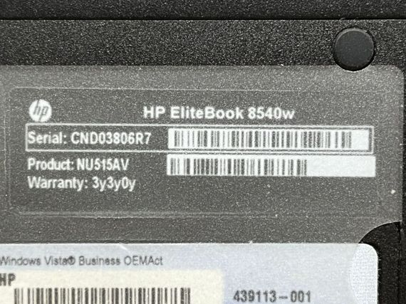 Ноутбук HP EliteBook 8540w / 15.6" (1600x900) TN / Intel Core i5-520M (2 (4) ядра по 2.4 - 2.93 GHz) / 8 GB DDR3 / 256 GB SSD / nVidia Quadro FX 880M, 1 GB DDR3, 128-bit / Без АКБ б/в | Зображення 6