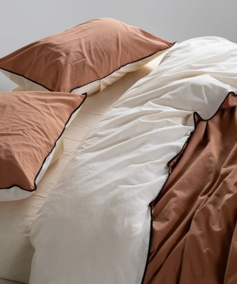 Постельное белье Limasso Stonewashed Essualte 200 х 220 см Akdeniz Krem-Commencer | Зображення 3