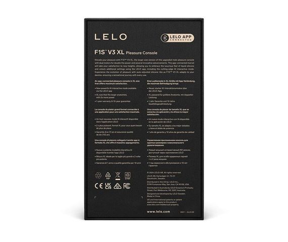 Смарт-мастурбатор LELO F1S V3 XL Teal, увеличенный, 2 мотора, 8 режимов, стимуляция звуковыми волнами | Зображення 4