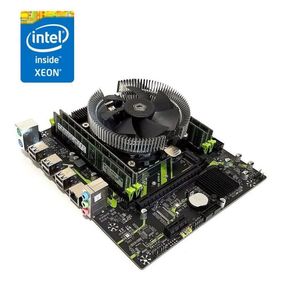 Комплект: Материнская плата Machinist X99 PR9-H (Unlock Turbo Boost) / LGA2011-3 / Intel Xeon E5-2630 v3 (8 (16) ядер по 2.4 - 3.2 GHz) / 64 GB DDR4 + Кулер ID-Cooling DK-01 б/у