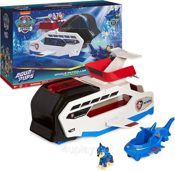 Щенячий патруль Аква пупс Кит патрулевоз Морской катер Paw Patrol Aqua Pups Whale Patroller