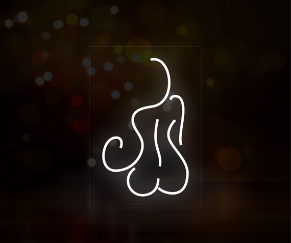 Неоновий світильник Дівчина 280х400 acr-n000064