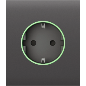 Ajax CenterCover (smart) [type F] [55] ASP grey фронтальна панель - Розетки