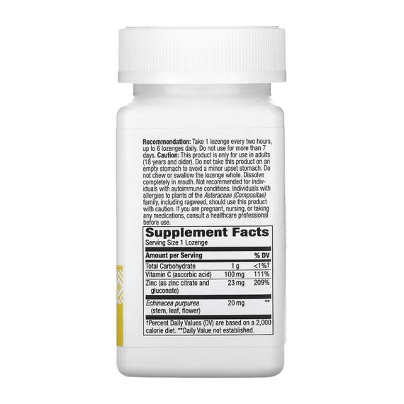 Цинк Nature's Way Zinc - 60 lozenges | Зображення 1