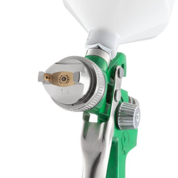 Фарбопульт пневматичний HVLP, форсунка 1.4 мм, верхній пластиковий бачок 600 мл, 3бар INTERTOOL PT-01181 | Зображення 1