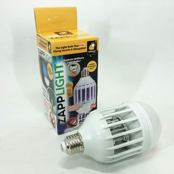 Светодиодная лампа приманка для насекомых Zapp Light, электрическая ловушка для насекомых, противомоскитная лампа от комаров | Зображення 1