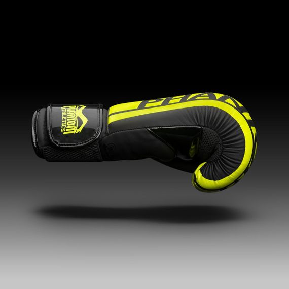 Боксерські рукавиці Phantom APEX Elastic Neon Black/Yellow 14 унцій (капа в подарунок) | Зображення 2
