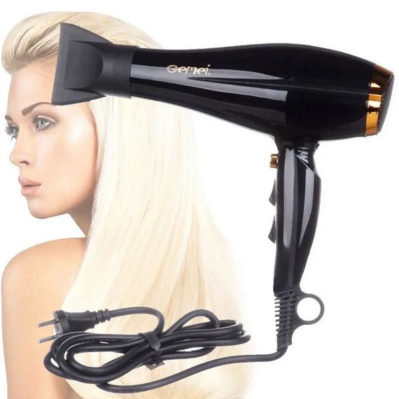 Легкий профессиональный фен Gemei GM 1765 2800 Вт, Фен для жестких волос, Фен IN-810 для дома