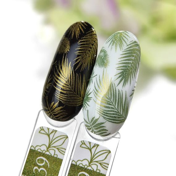 Лак для стемпинга Crooz №39 (оливковый глиттер) 6мл