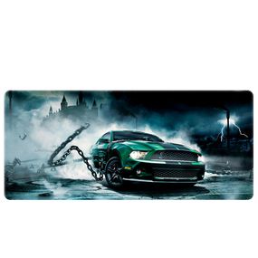 Килимок 300*800 тканинний Ford Mustang GT з боковою прошивкою, товщина 3 мм, Green, Пакет