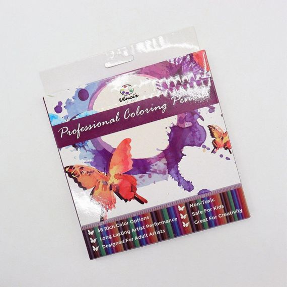 Набір різнокольорових олівців 48 шт Vincis Secret / Олівці для малювання | Зображення 8