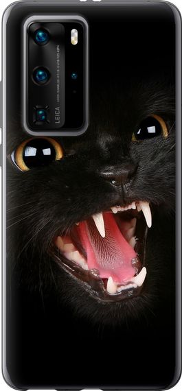 Чехол на Huawei P40 Pro Чёрная кошка "932u-1839-17620"