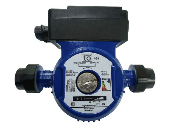 Насос циркуляційний енергоефект. 25/4E-180mm  Qmax-2,5м³ (компл.підключ. та кабель) toНасоси | Зображення 1