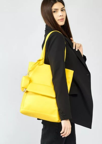 Шопер жіночий Sambag Shopper жовтий 41 х 30 х 10 см (93251028) | Зображення 5