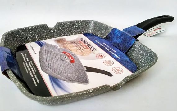 Сковорода гриль Bohmann BH-1002-28 MRB 28 x 28см з мармуровим покриттям | Зображення 4