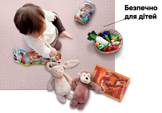 Татамі мат EasyFit 8 шт (30х30 см) ластівчин хвіст бежевий (EF-1950-30-BGE) | Зображення 5