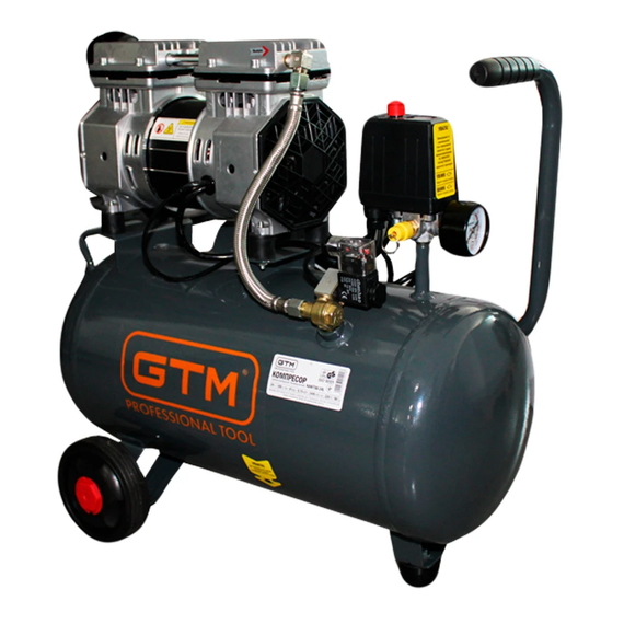 Безмасляний поршневий компресор GTM KAW750-24L