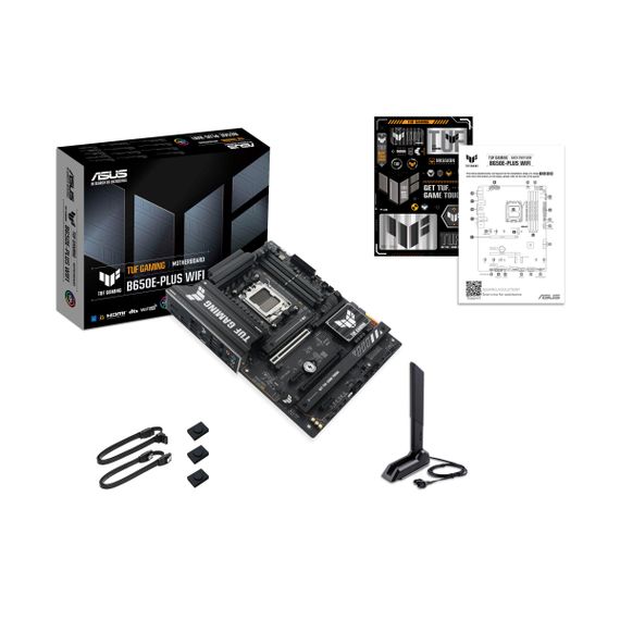 Материнcкая плата ASUS TUF GAMING B650E-PLUS WIFI sAM5 B650 4xDDR5 M.2 HDMI DP WiFi BT ATX 90MB1M20-M0EAY0 | Зображення 1