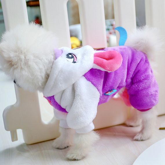 Плюшевый комбинезон для собак PetCircle костюм Единорога, фиолетовый | Зображення 4