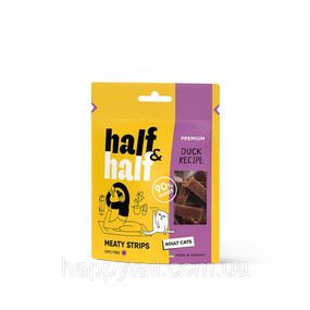Лакомство HalfHalf м десны полосочки для котов, с уткой 50 г