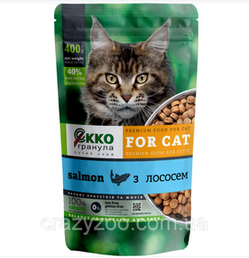 Сухий корм для котів Ekko гранула з лососем 400 г 61834