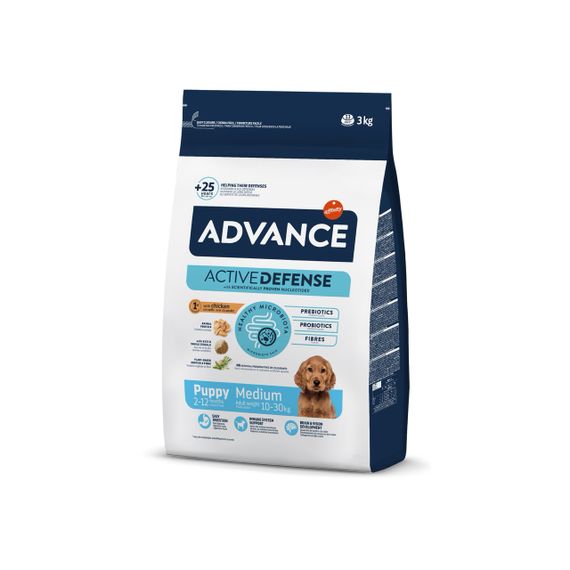Сухий корм з куркою для цуценят середніх порід Advance Medium Puppy, 3 кг