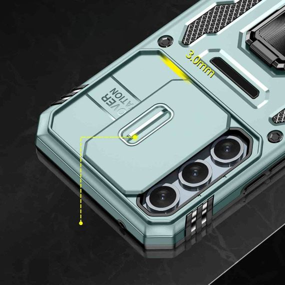 Ударопрочный чехол Camshield Army Ring для Samsung Galaxy A35 / A55 Зеленый / Light Green | Зображення 3