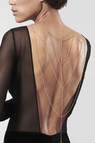 Цепочка для спины Bijoux Indiscrets Magnifique Back and Cleavage Chain украшение для тела, Золотистый
