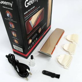 Бездротова електробритва GEMEI GM-6048, Електробритва з насадками для бороди, Підстригальна машинка WV-29