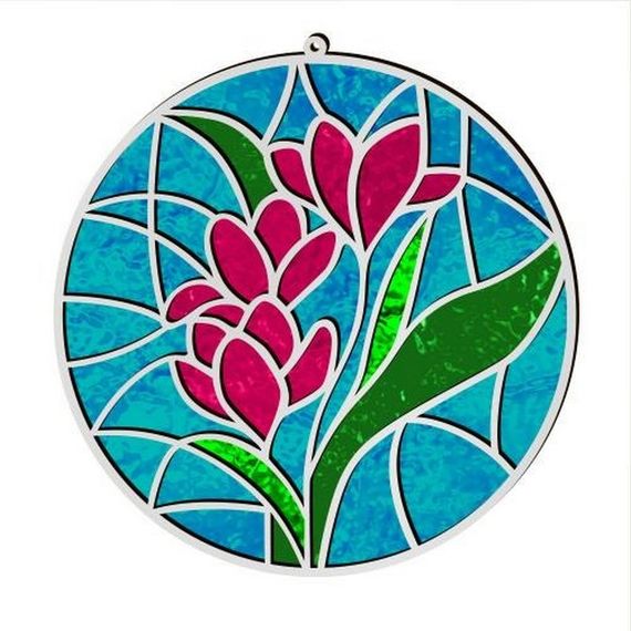 Набір для вітражного живопису за номерами "Весняні Квіти" FDSGK-06