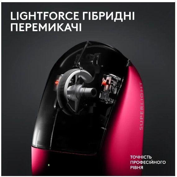 Миша Logitech G PRO X SUPERLIGHT 2 LIGHTSPEED Gaming, Magenta (910-006797) | Зображення 1