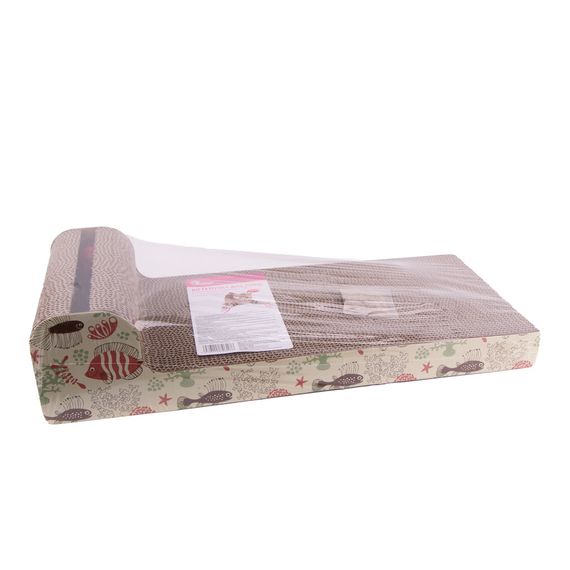 Дряпка Eastland для котів Рибка з котячою м ятою паперова 52х21х12 см | Зображення 1