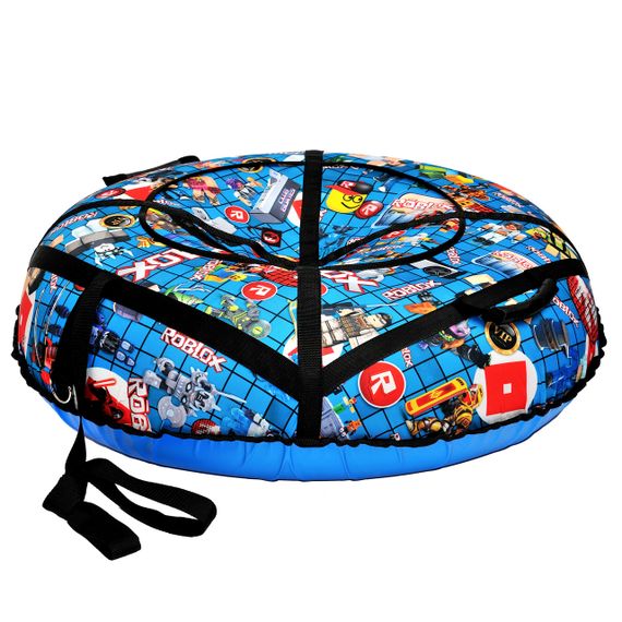 Тюбінг для катання 100 см "роблекс синій" (Оксфорд, ПВХ) плюшка для снігу | Зображення 4