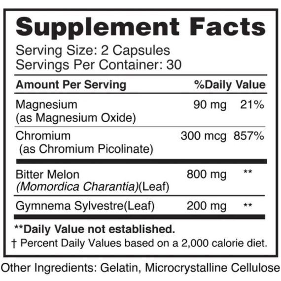 Комплекс для профилактики диабета Earth‘s Creation Glucose Support 60 Caps | Зображення 1