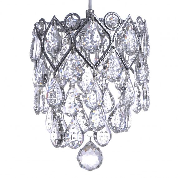 Люстра подвесная хрустальная LED 21W NW CH (BR-01451S/3) | Зображення 1