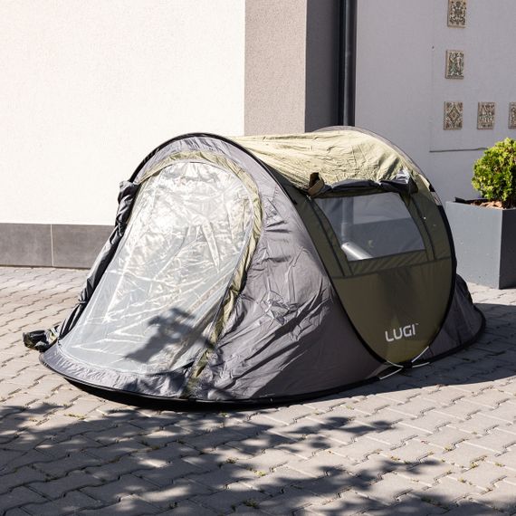 Палатка туристическая  245×145×100 (см) кемпинговая для рыбалки 2 х местная Зеленый LU-030GR | Зображення 3