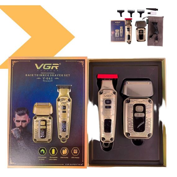 Тример V-265 з 4 насадками, 1600mAh, 8000 RPM, LED дисплей XPRO (46074-V-265_581) | Зображення 1