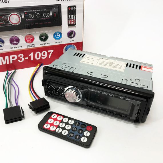 Us Автомагнітола з радіо та USB MP3-1097 BT ISO, Магнітола підтримка usb Автомагнітоли з роз'ємом LK-63